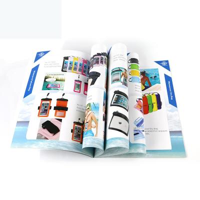 China paper & Professional Saddle Cardboard Stitch Bind Booklet Brochure Custom Catalog Printing for sale