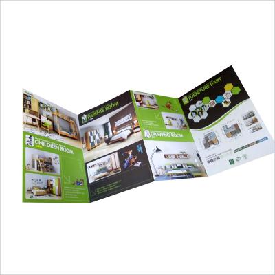 China paper & Cardboard Competitive Price 4 Fold Flyer Flyer Brochure Printing for sale