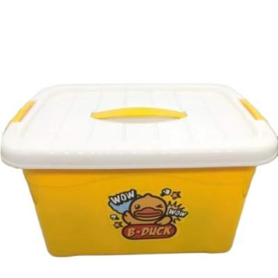 China New Design Sustainable Clothes Organizer Bins Storage Containers Kids Play Storage Boxes With Lid Plastic Storage Box for sale