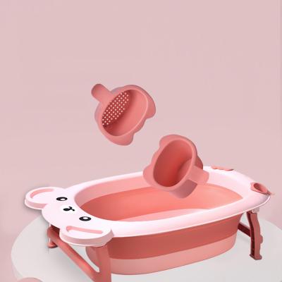 China 100% Eco-Friendly Other Baby Supplies Multi-Function Portable Folding Baby Tub Travel Wash Baby Bath Tub Set for sale