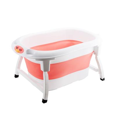 China New Style New Style Folding Bucket Folding Baby Bathtub Portable Bathing Portable Bathing Plastic Foldable Bathtub for sale