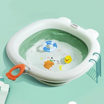 China 100% Eco-friendly Folding Travel Baby Supplies High Quality Portable Folding Baby Bath Wash Basins for sale