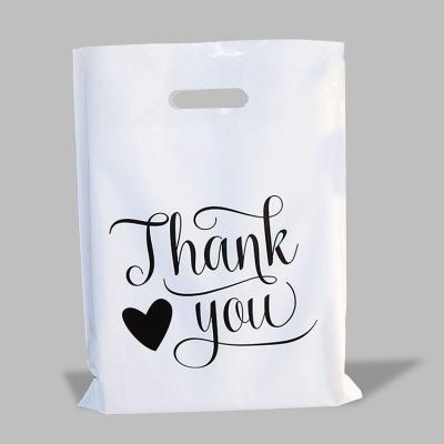 China Good Quality Moisture Proof Customized Business Thank You Plastic Carrier Bags for sale