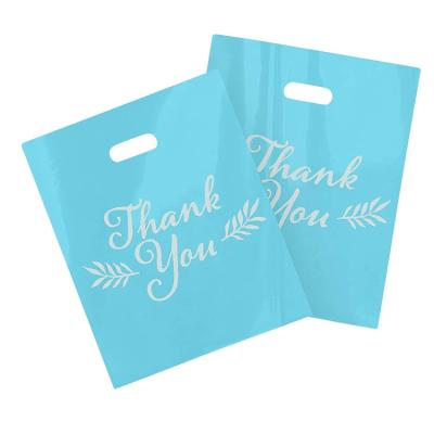 China Wholesale Moisture Proof Any Color Custom Large Size Blue Die Cut Plastic Pouch With Logo Printing for sale