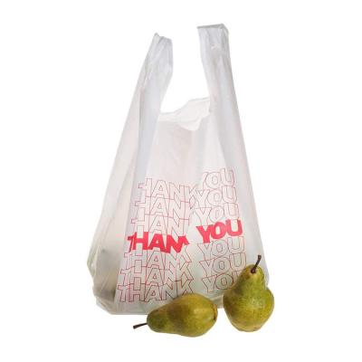 China Organic Grocery Moisture Proof Collapsible Bag Custom Purchasing T-shirt Shape T-shirt Shape Logo Handle Plastic Bag Custom LDPE for sale