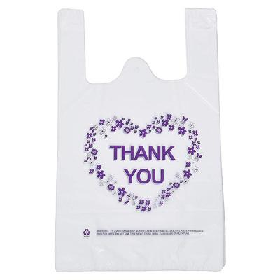 China Wholesale BIODEGRADABLE 100% Recycled Biodegradable Impact T Shirt Plastic Bag for sale