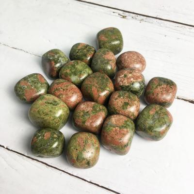 China China wholesale natural healing quartz gemstone gravel crystal unakite tumbled stone for sale