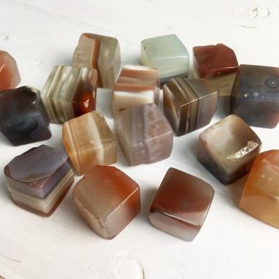 China China Wholesale Natural Red Carnelian Agate Tumbled Stone Healing Crystal Cube for sale