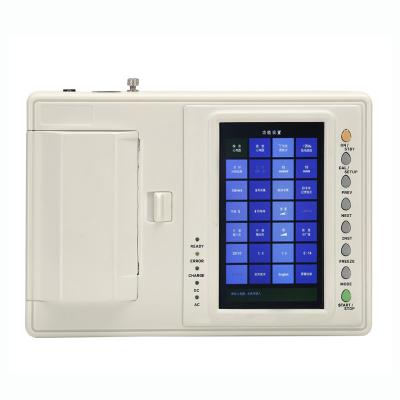 China Metal Digital Touch Screen ECG Machine for sale