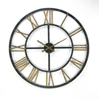 China 2019 Antique Style IVYDECO Custom Extra Large 3D Decor Show Decorative Digital Metal Wall Clock For Living Room for sale