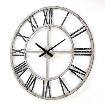 China 2019 Antique Style IVYDECO Custom Extra Large 3D Decor Show Decorative Digital Metal Wall Clock For Living Room for sale