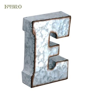 China Antique Metal Sign Imitation IVYDECO 3D Yum Large Metal Letters With Zinc Steel Initial for sale