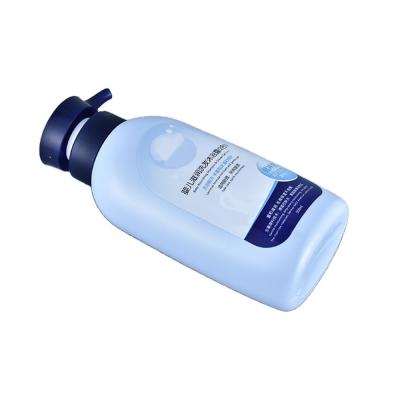 China Skincare Lotion Baby Shower Gel 500ml Plastic Pump Bottles Blue HDPE for sale