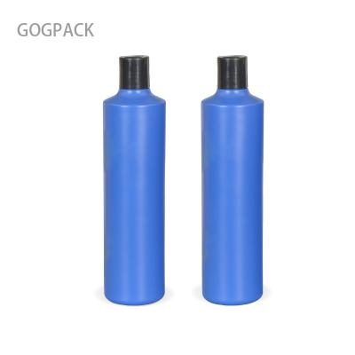 China Screen Printing Disc Cap Bottle 375ml HDPE Plastic Shampoo Bottles for sale