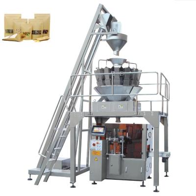 China Food Premade Automatic Rotary Pouch Nuts Pistachio Popcorn Dry Vegetable and Fruit Packaging Machine for sale