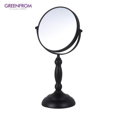 China Wholesale 7 Inch Magnifying Vanity Makeup Mirror Double Sided Free Angle Adjusting Rotating Cosmetic Mirror for sale