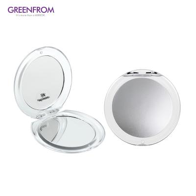 China Portable Promotion Magnifying Gift Round Mini Travel Custom Mini Pocket Contract Makeup Mirror for sale