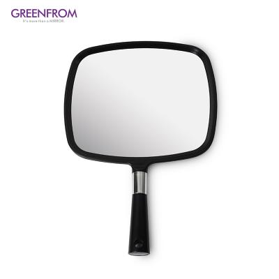 China Mini White Mirror Hand Held Quality Plastic Luxury Pocket Makeup Compact Magnifying Mirror for sale