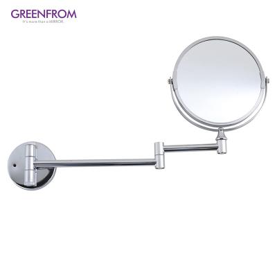 China Greenfrom Magnifying 6 Inch 360 Degree Rotation Five Stars Hotel Bathroom Fog Free Shaving Mirror for sale