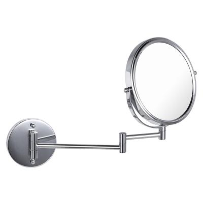 China Magnifying Greenfrom Two Sides Magnifying Round Shape Wall Mounted Bathroom Mirror Vanity for sale