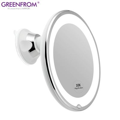 China Bathroom Mirror With Suction Cup Led Makeup OEM Beauty Wall Mirror for sale