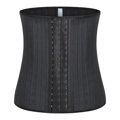 China Wholesale QUICK DRY Private Label Ladies 29 Steel Bone Latex Waist Trainer With 3 Rows Adjustable Hooks Good Slimming Effect for sale