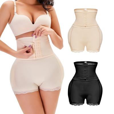 China Women Shapewear Control Panties Body Shaper Antibacterial Butt Lifter Antibacterial Push Up Hip Enhancer Seamless Rows 3 Hooks Front Double Compression for sale