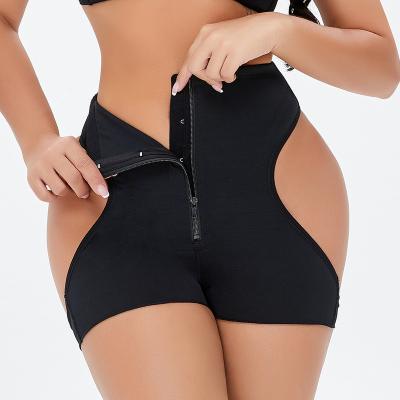 China LOGO High Quality Antibacterial Custom Shapewear Shorts For Women Tummy Control Fajas Butt Lifter Body Shaper Colombian Zipper WITH Hooks for sale