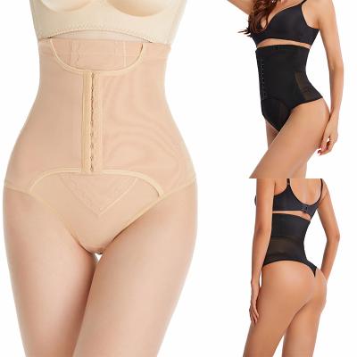 China TikTok Antibacterial Hot Selling Shapewear For Women High-Waisted Compression 3 Rows Double Hooks Front Tummy Control Power Shorts for sale