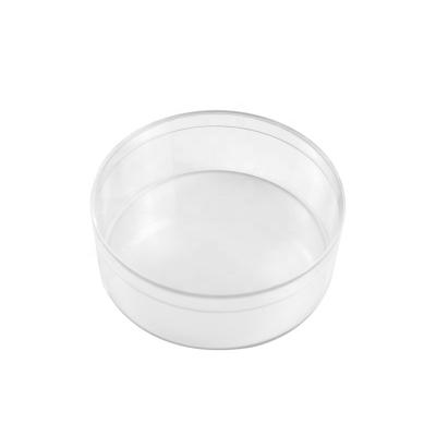 China Factory wholesale 120ml food grade recyclable plastic box transparent with lid sealed small round acrylic transparent box for sale