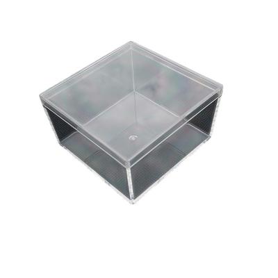 China Mini Cheap Acrylic Square Box Recyclable Plastic Transparent Candy Gift Clear Acrylic Storage Box for sale