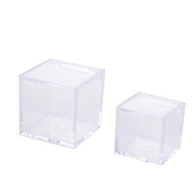 China Factory Wholesale Recyclable Plastic Transparent Candy Box Acrylic Candy Containers Wedding Storage Box for sale