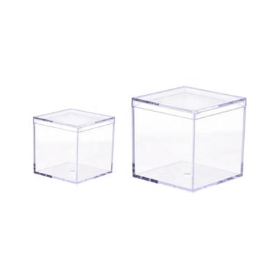 China Recyclable Clear Custom Plastic Box Food Grade Plastic Box Packaging Transparent Acrylic Chocolate Gift Box for sale