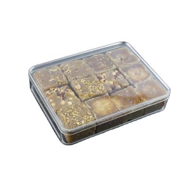 China Recyclable Thick Clear Plastic Candy Gift Box Rectangle Storage Box Acrylic Food Box With Lid for sale