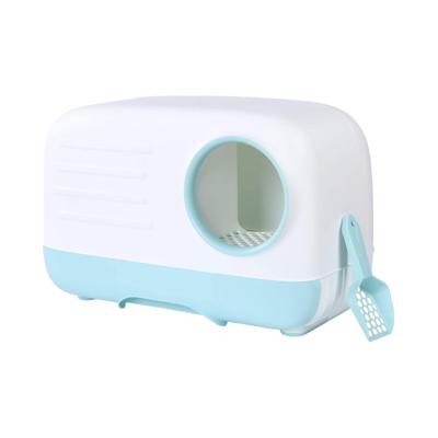 China Sustainable Port Pet Foldable Litter Box Enclosure Cat Toilet for sale