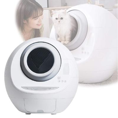 China Cat Smart Automatic Self Cleaning Pet Sustainable Wear Large Trash Can Toilet Enclosure For Cats for sale