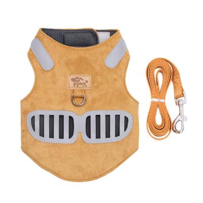 China 2021 Different Designer Custom Made Outdoor Anti Pull Pet Cat Dog Sized Wear Leash and Harness Vest Set for sale