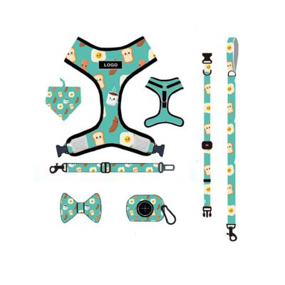 China DETACHED Wear Personalized Luxury All in One Style Design Dog Training Harness Set for sale