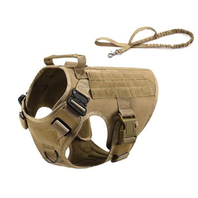 China Adjustable Durable Safety DETACHED Vest Pet Wear Tactical Dog Harness for sale