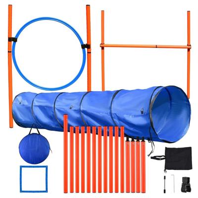 China Outdoor Stocked Wearing Dog Agility Equipment Obstacle Training Course Kit Agility Agility Training Equipment for sale