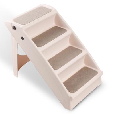 China Port Pet Stored Foldable 4 Step Dog Bed Ramp for sale