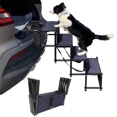 China Portable Portable Dog Foldable Ramp For Car Dog Stairs Ramp for sale