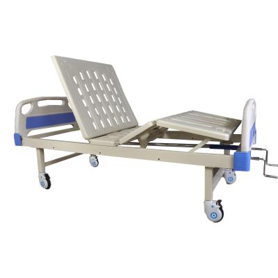 China ABS Double-Crank Medical Manual Care Bed Hosptial Clinic Hospital Bed Manual Hospital Bed For Patient for sale