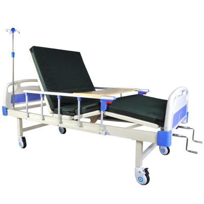 China Hot Selling Hosptial Factory Direct Sales Manual 2 Hospital Bed Two Crank Function Medical Bed for sale