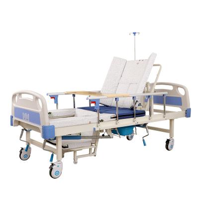 China Hosptial Hospital Bed Comfortable Cheap Adjustable 3 Crank Manual Hospital Bed Best Medical Hospital Bed for sale