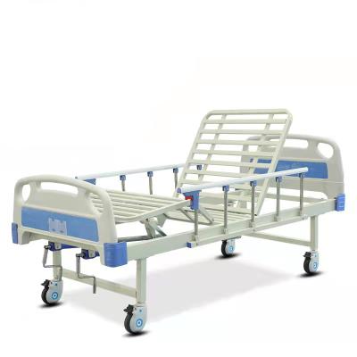 China Wholesale Hosptial Movable Cranks 2 Function Metal Adjustable Manual Medical Hospital Bed for sale