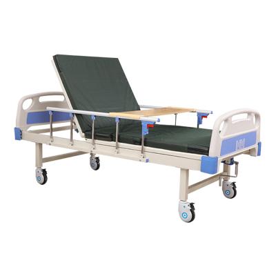 China Hosptial CE Approved 1 Function ABS Manual One Function Medical Clinic Bed Hospital Bed Crank for sale