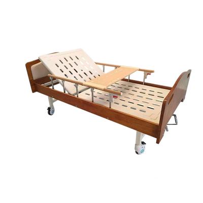 China Hosptial Fashion Modern Double Crank Adjustable Rotating Home Rehabilitation Patient Nursing Bed for sale