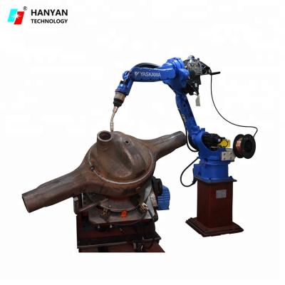 China Welding Robot Welding Workstation for Spindle Housing / Industrial Robot Arm Back Cover for sale