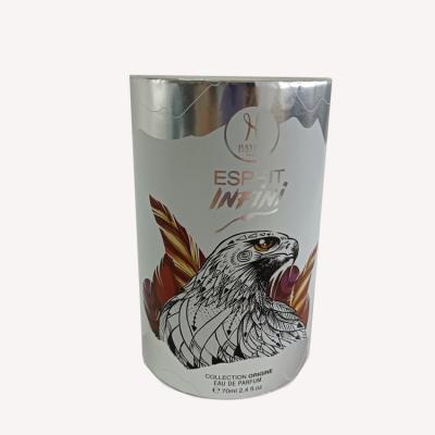 China Diameter of 65-200mm handmade cylinder perfume box packaging paper. for sale